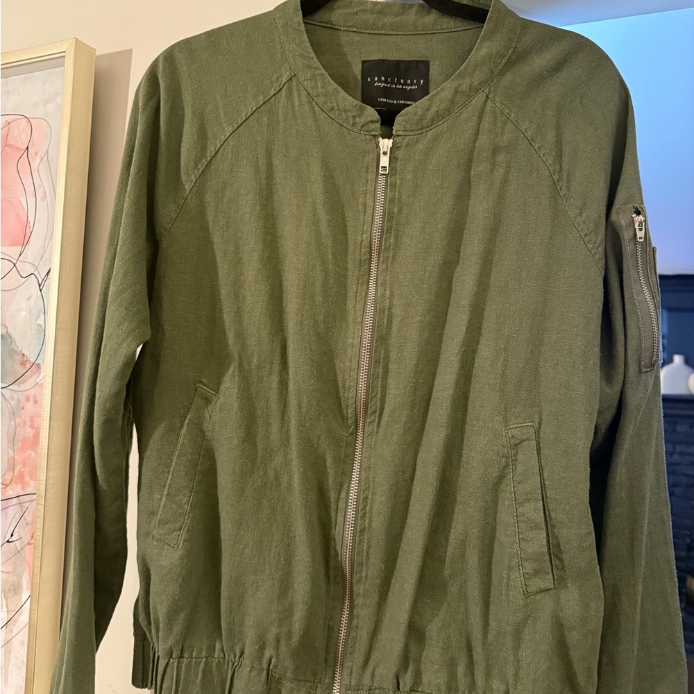 Sanctuary Women's Olive Bomber Jacket